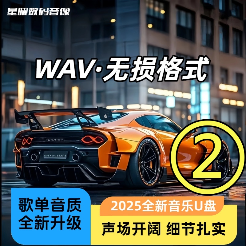 WAV格式 CD抓轨无损 64G 车载U盘 不通用