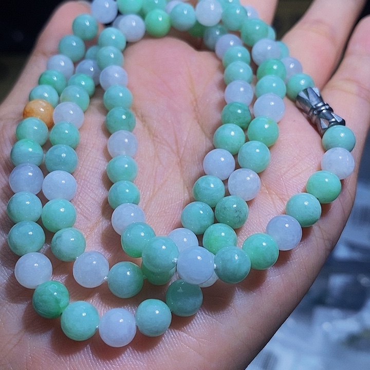 未镶嵌手串翡翠天然缅甸A货翡翠6.5