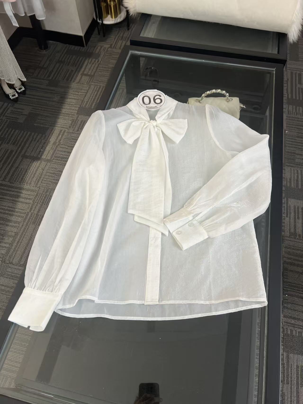 网纱打底白衬衫/117#