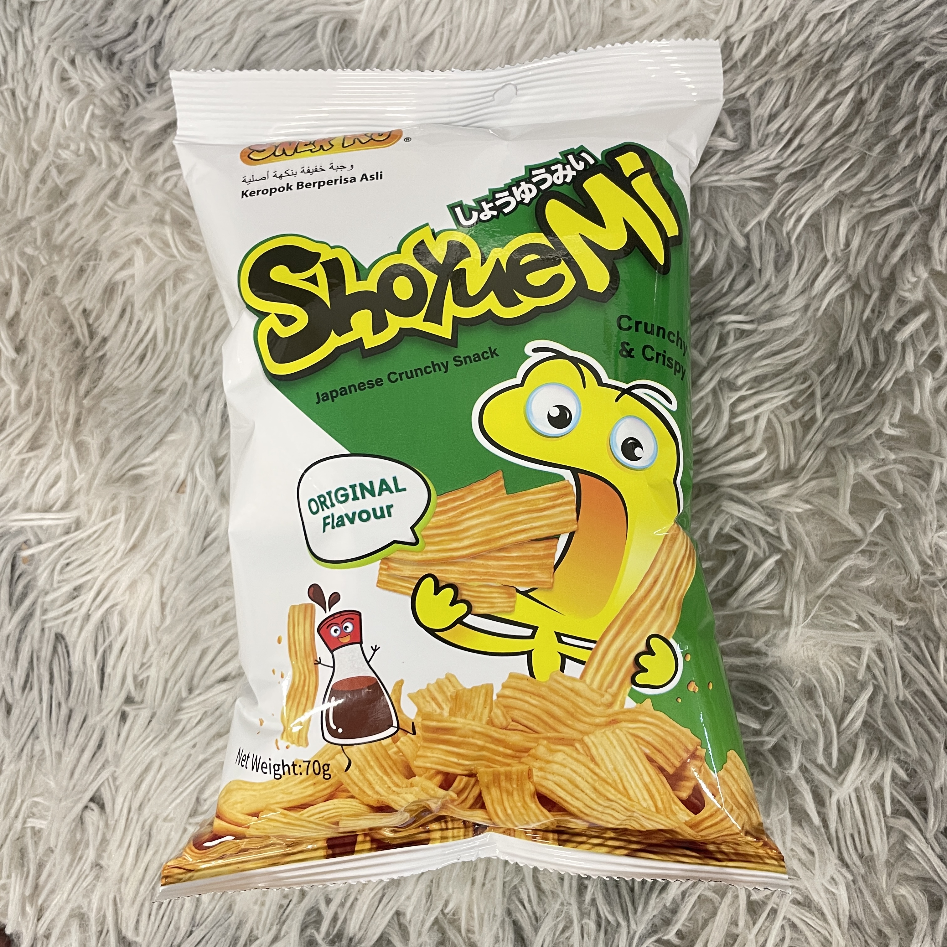 马来西亚进口乐膨膨原味脆片