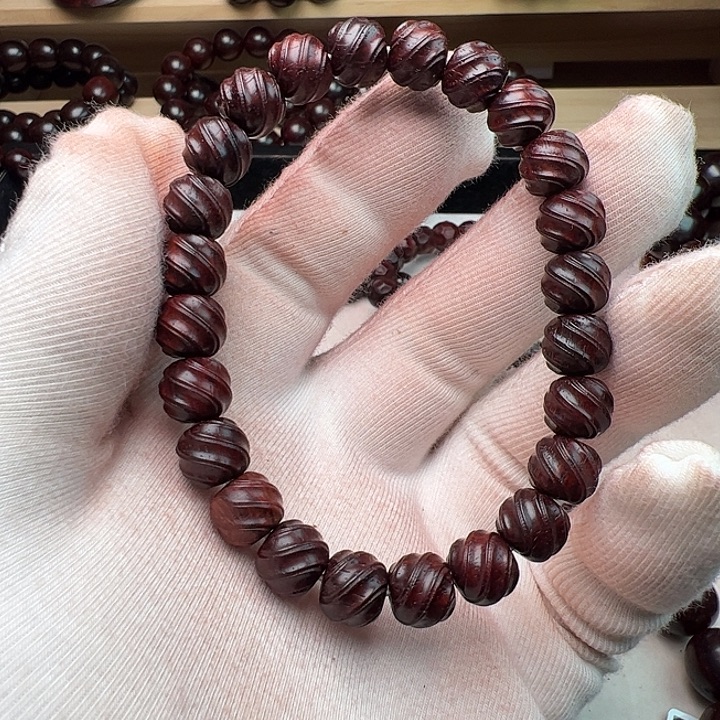 手串/手链小叶紫檀9扭珠