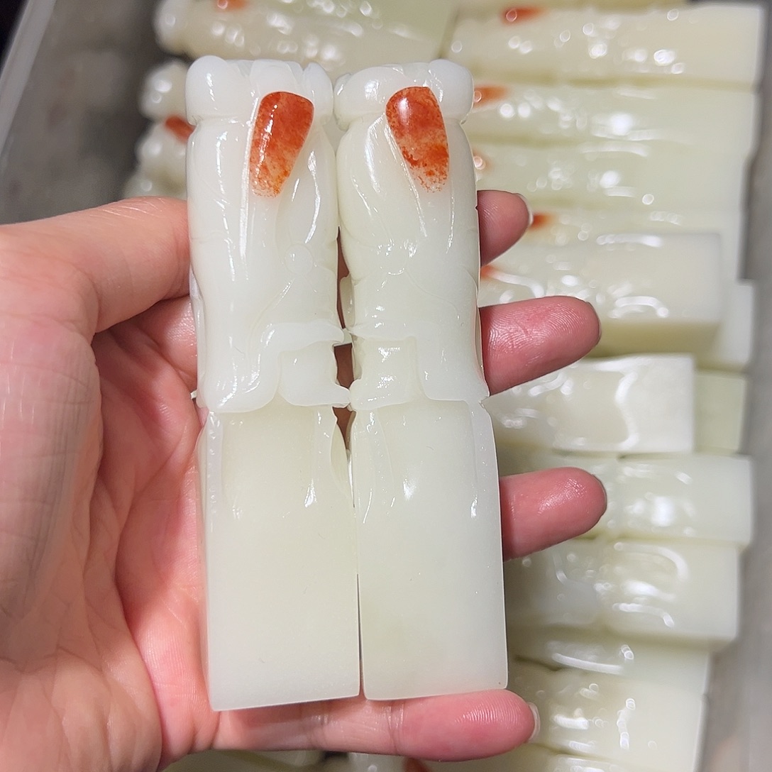 寿山石随机批发一对