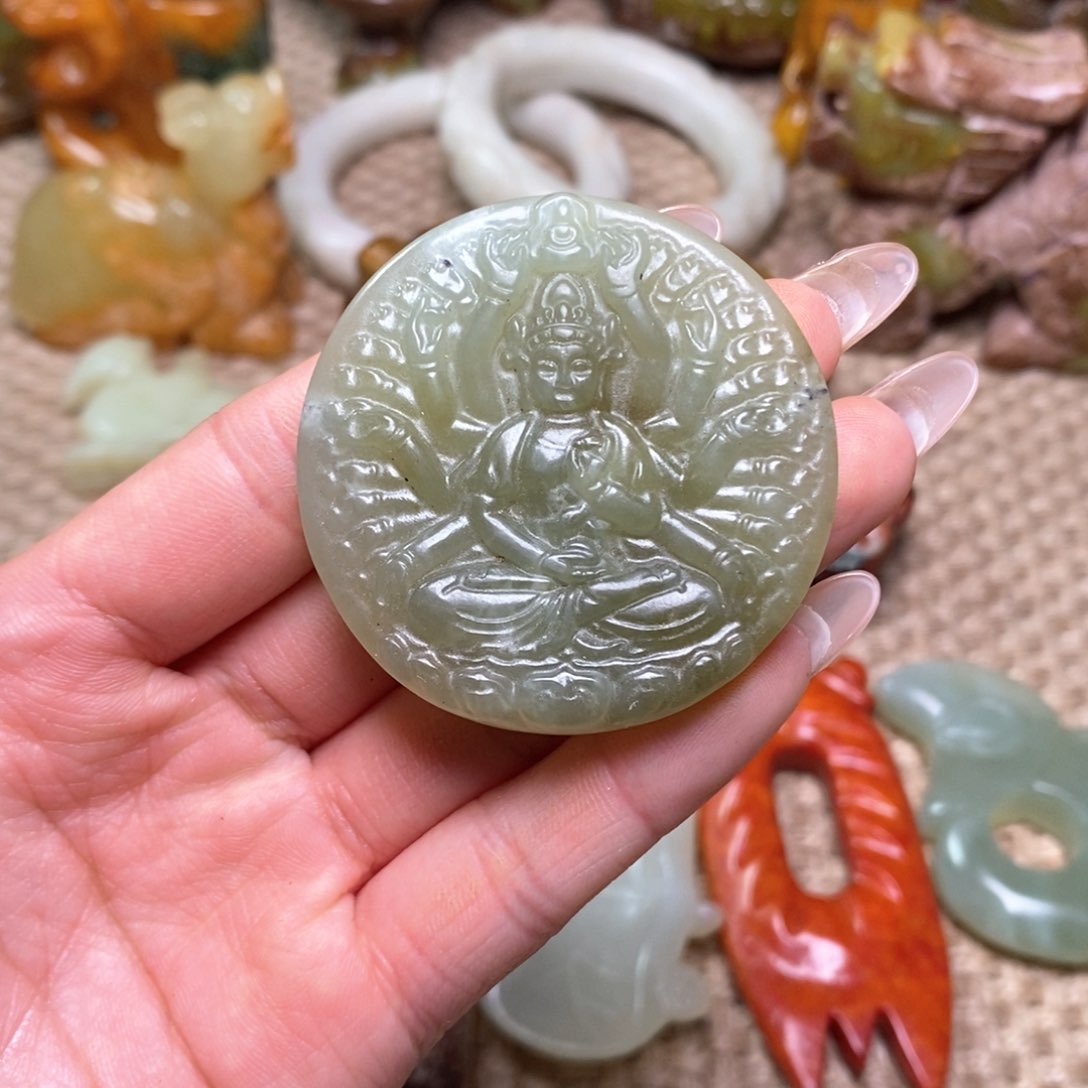 白玉菩提吊坠白玉菩提白玉菩提摆件