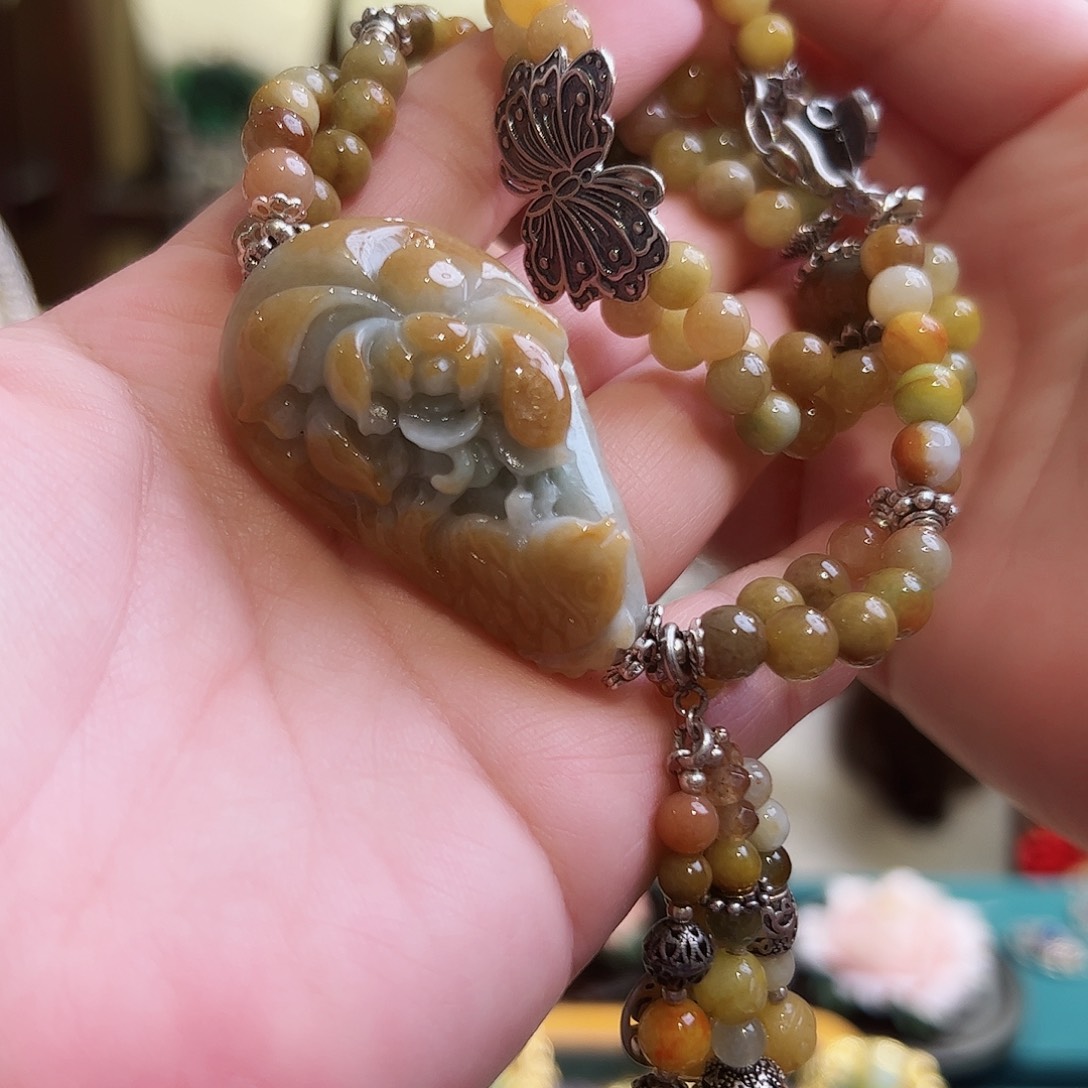 翡翠手链未镶嵌古风