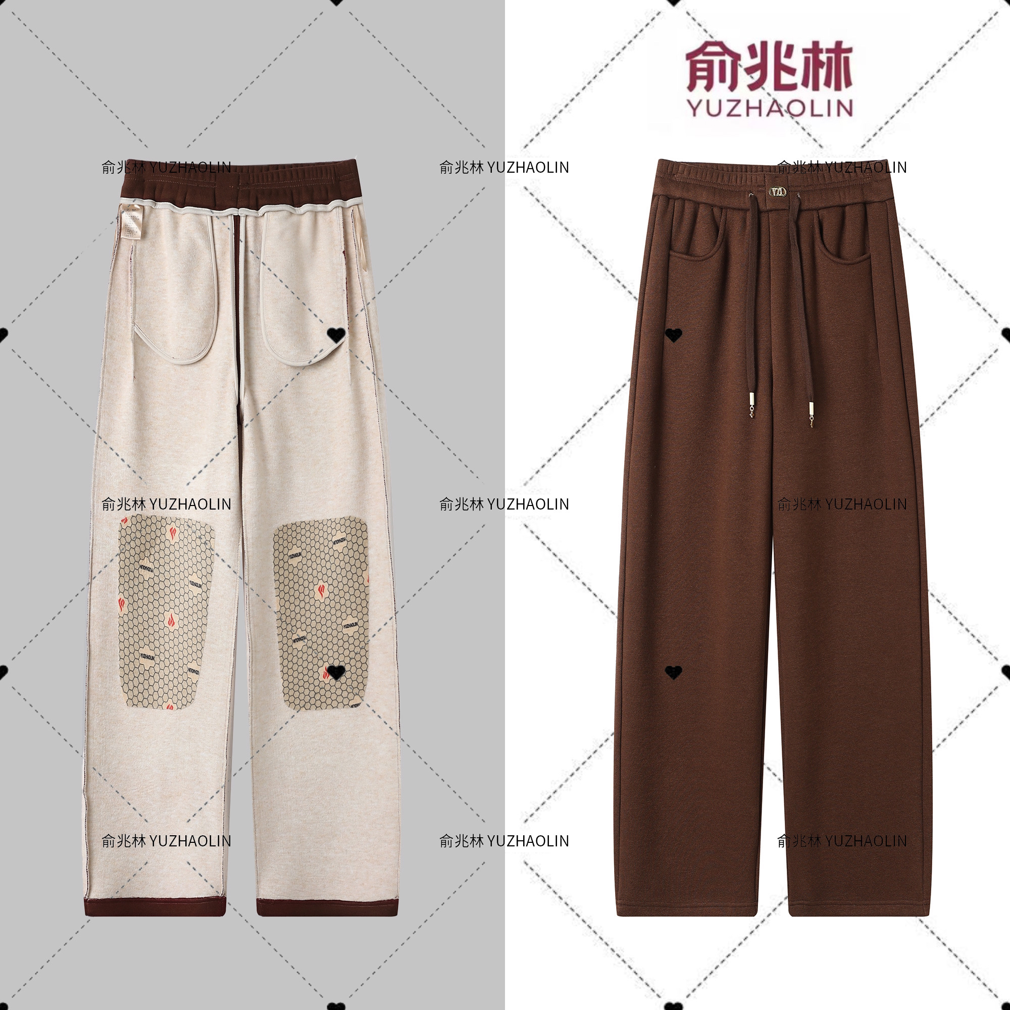 【俞兆林−高端富婆裤】冬加绒加厚蚕 丝羊 绒石墨烯暖羊绒窄版直筒