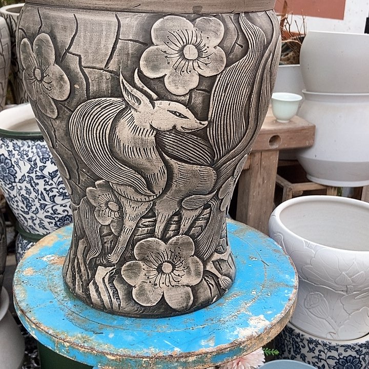 盘高度28内扣19 艺术陶瓷