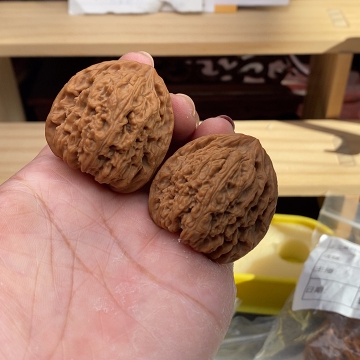 吊坠文玩核桃三角凹小高炮37尺0868