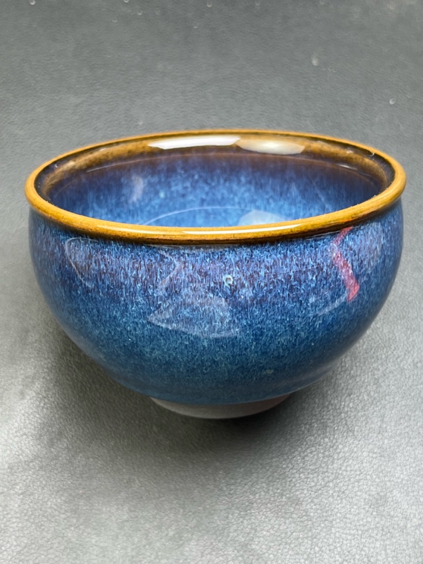 星瀚回蓝将军建盏建盏主人杯茶杯手工茶盏茶韵工匠文化建盏茶器