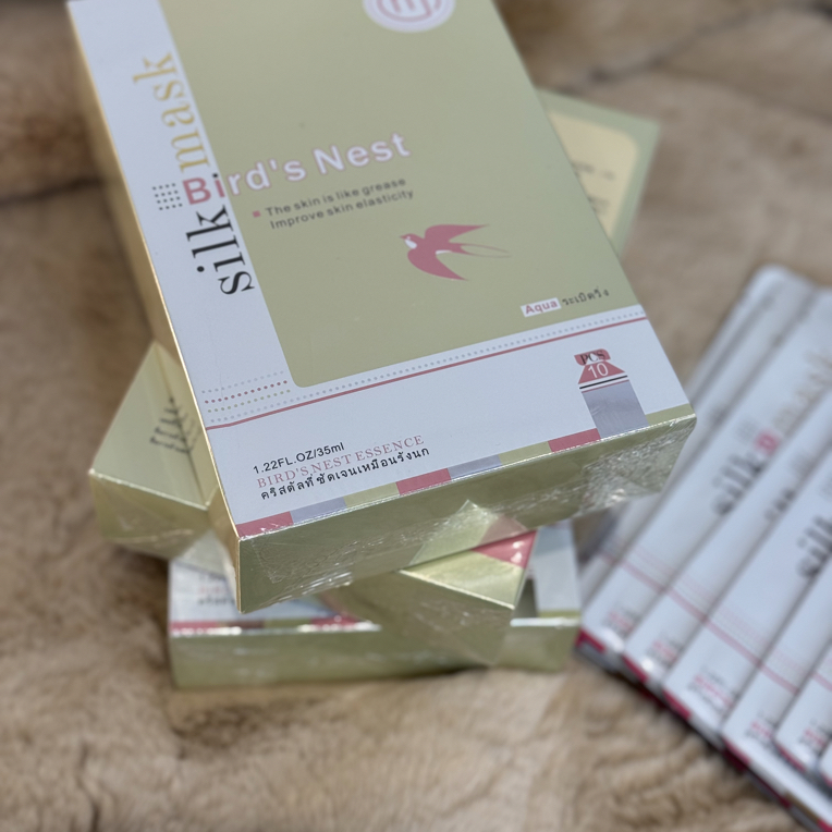 植物营养蚕丝面膜含亮肤精华液保湿修护补水