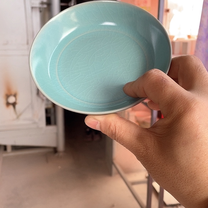 杯子天青釉  小圆洗摆件