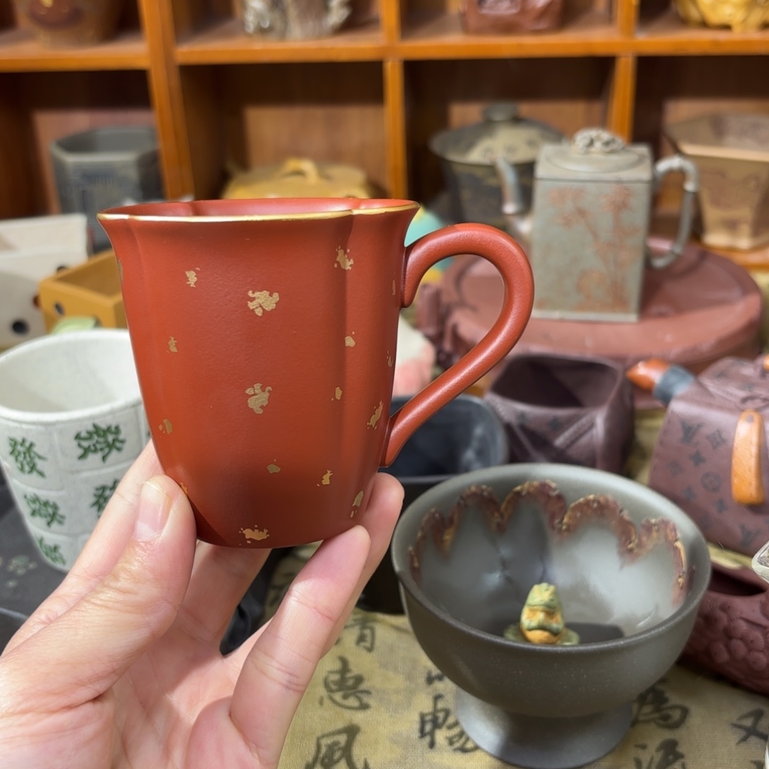 紫砂茶杯宜兴紫砂原矿茶器