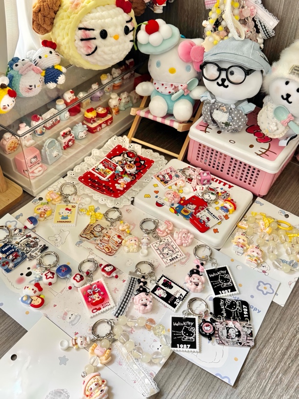 【直播间做款】选款DIY树脂钥匙扣挂件可爱手机链