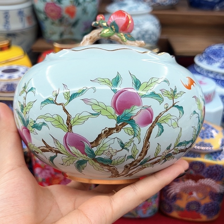 瓷片茶叶茶叶罐密封