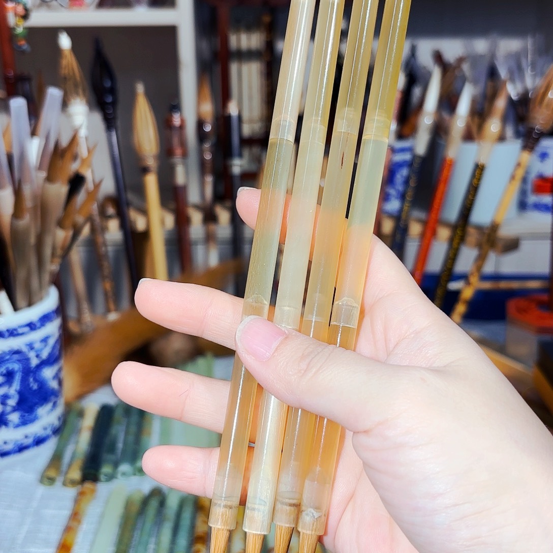 闪3(纯狼全净体羊角杆)小楷出锋2.0口径0.5