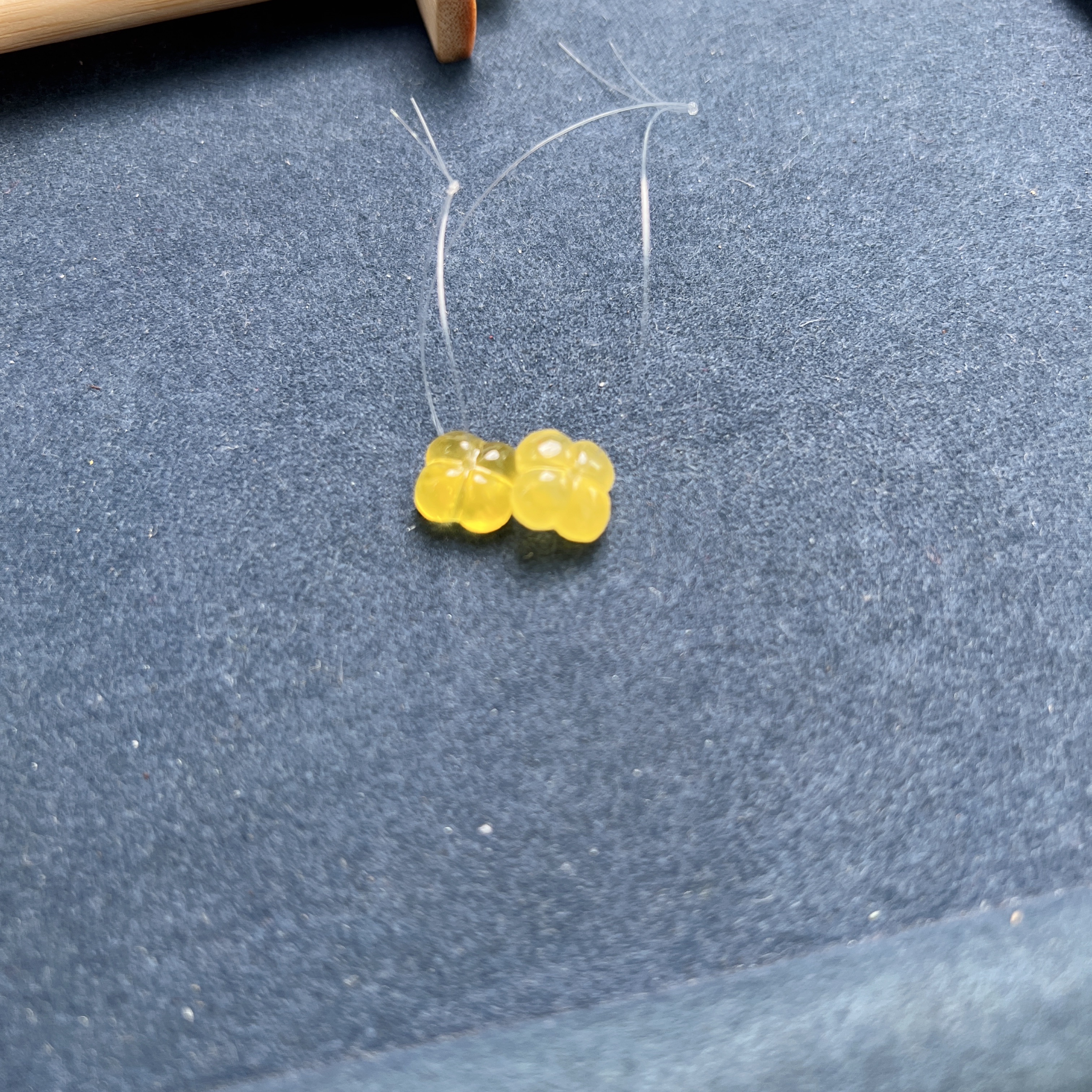 天然琥珀蜜蜡桂花配件