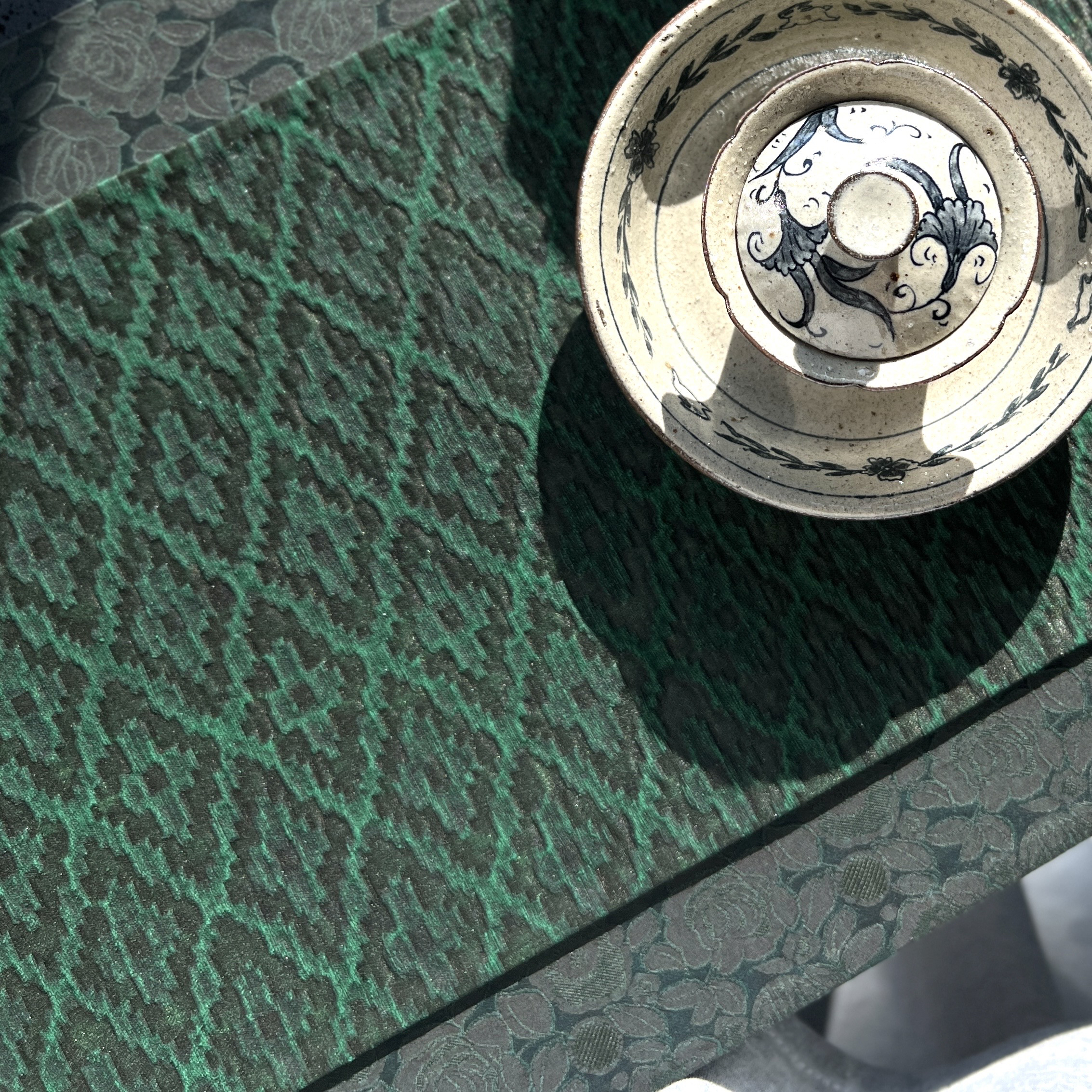 【菱纹雅席】双面香云纱复古茶席手工禅意中式大气茶席茶巾文玩垫