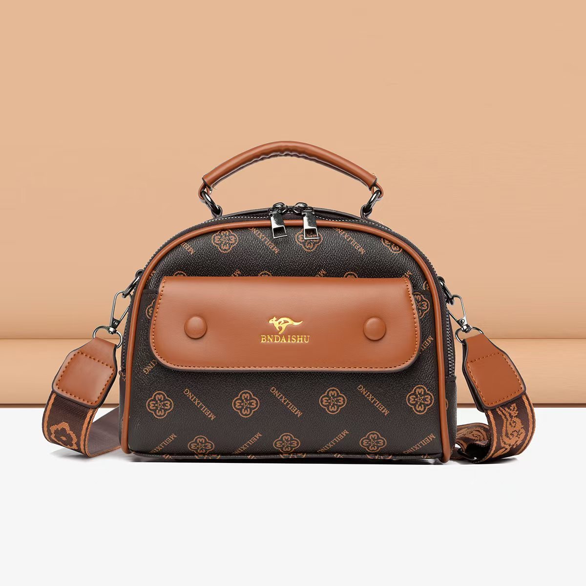 正 723 棕色  女包（长23宽12高18）