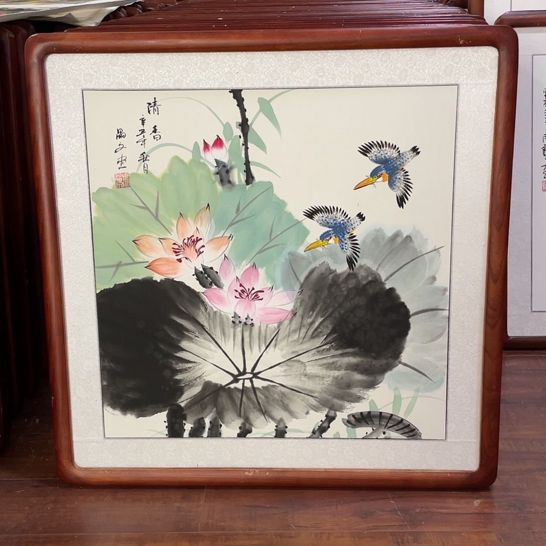 国画带框尺寸63*63厘米