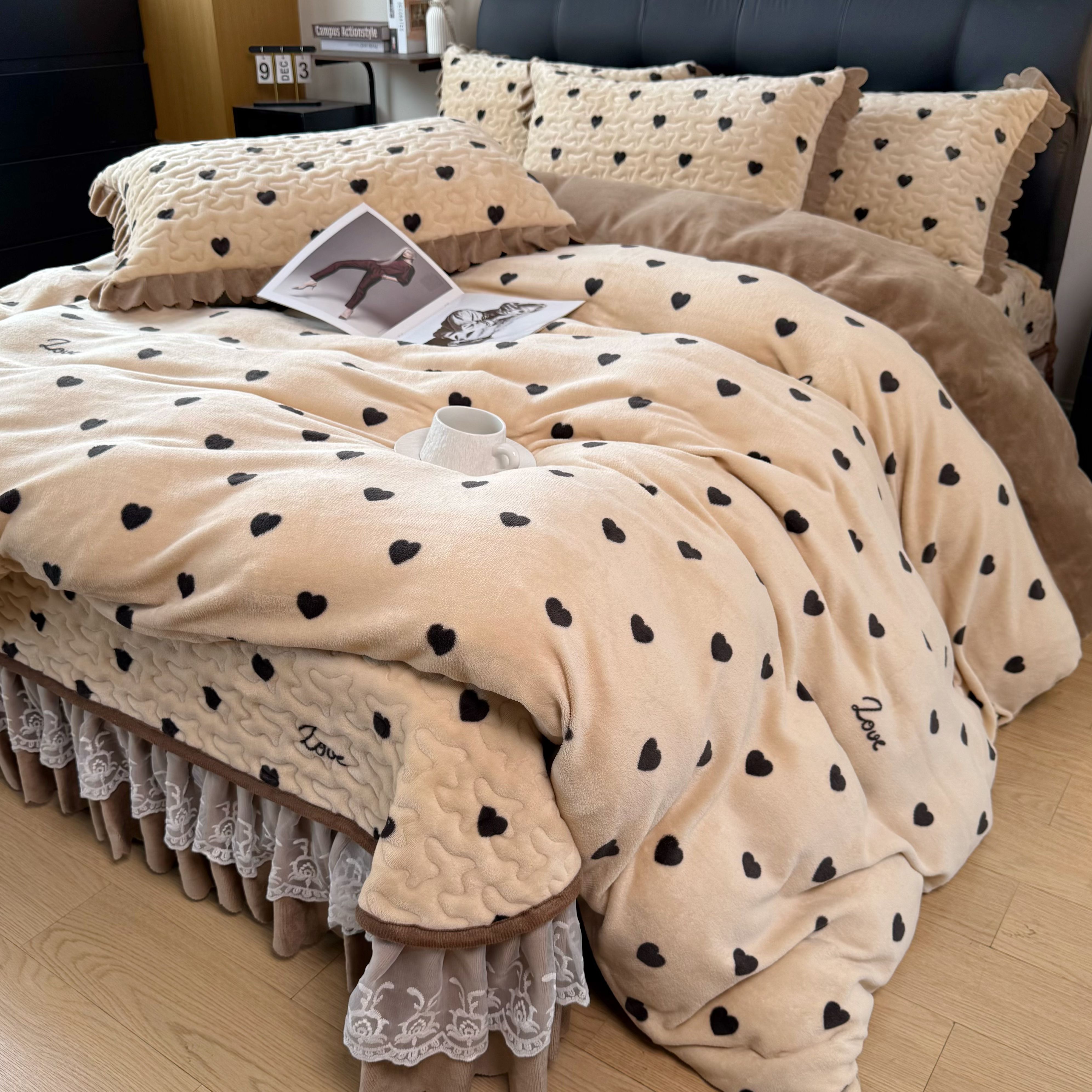 牛奶绒被套单件双面绒冬季加绒双人被套