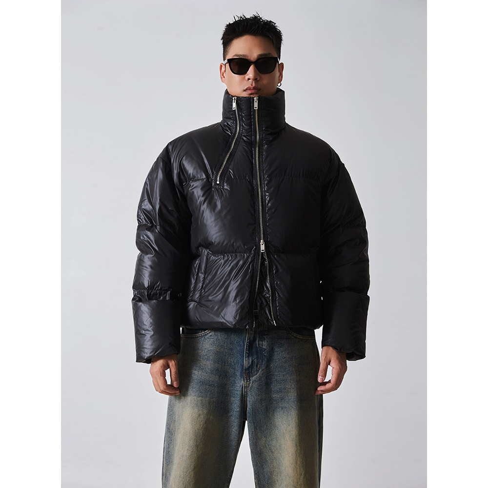 宋春江同款 冬季保暖双拉链高级感男韩版加厚外套面包服