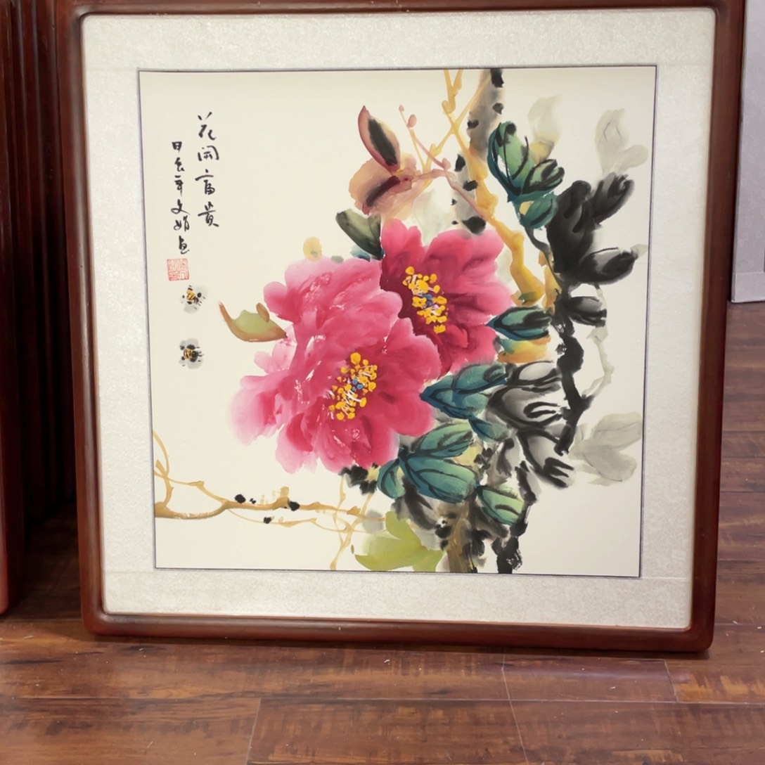 国画带框尺寸63*63厘米