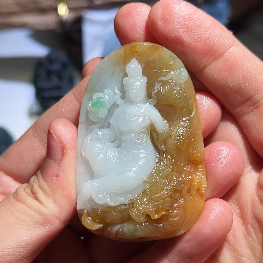 定制翡翠未镶嵌金***研