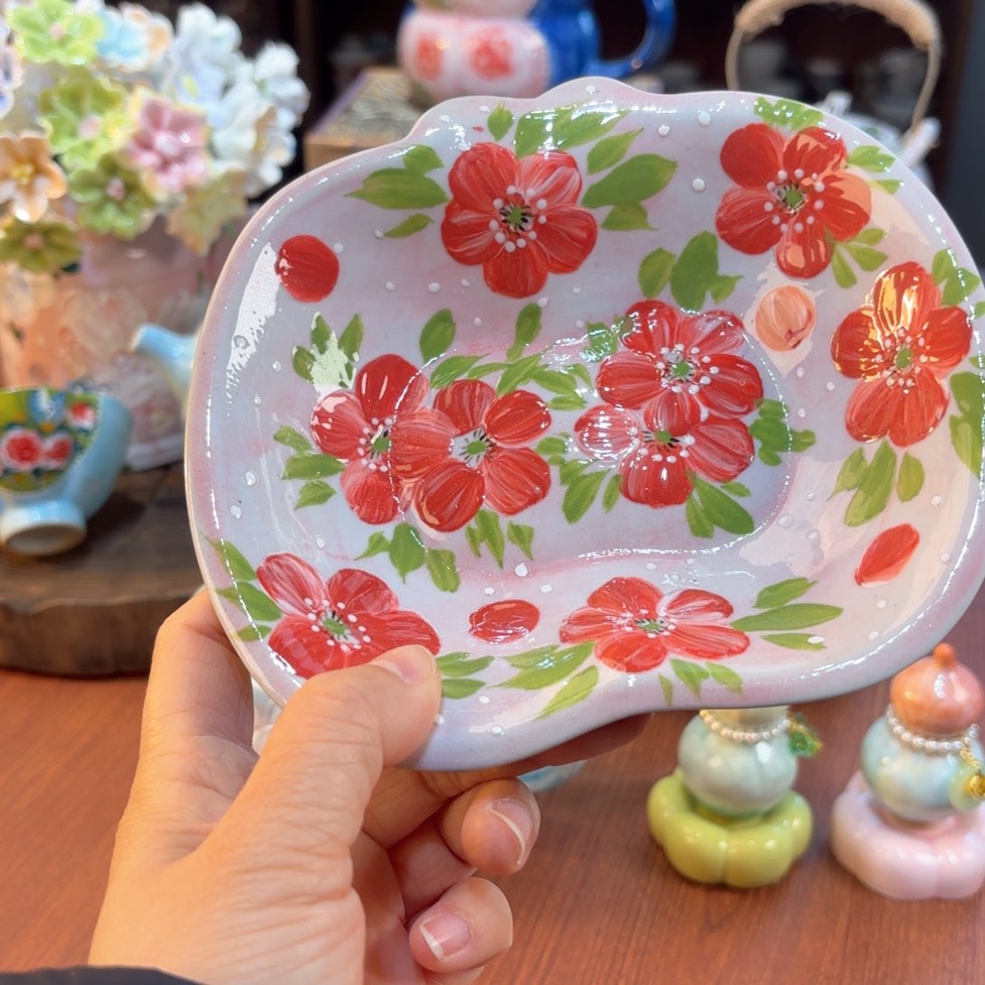 景德镇手绘高温釉下彩陶瓷茶具