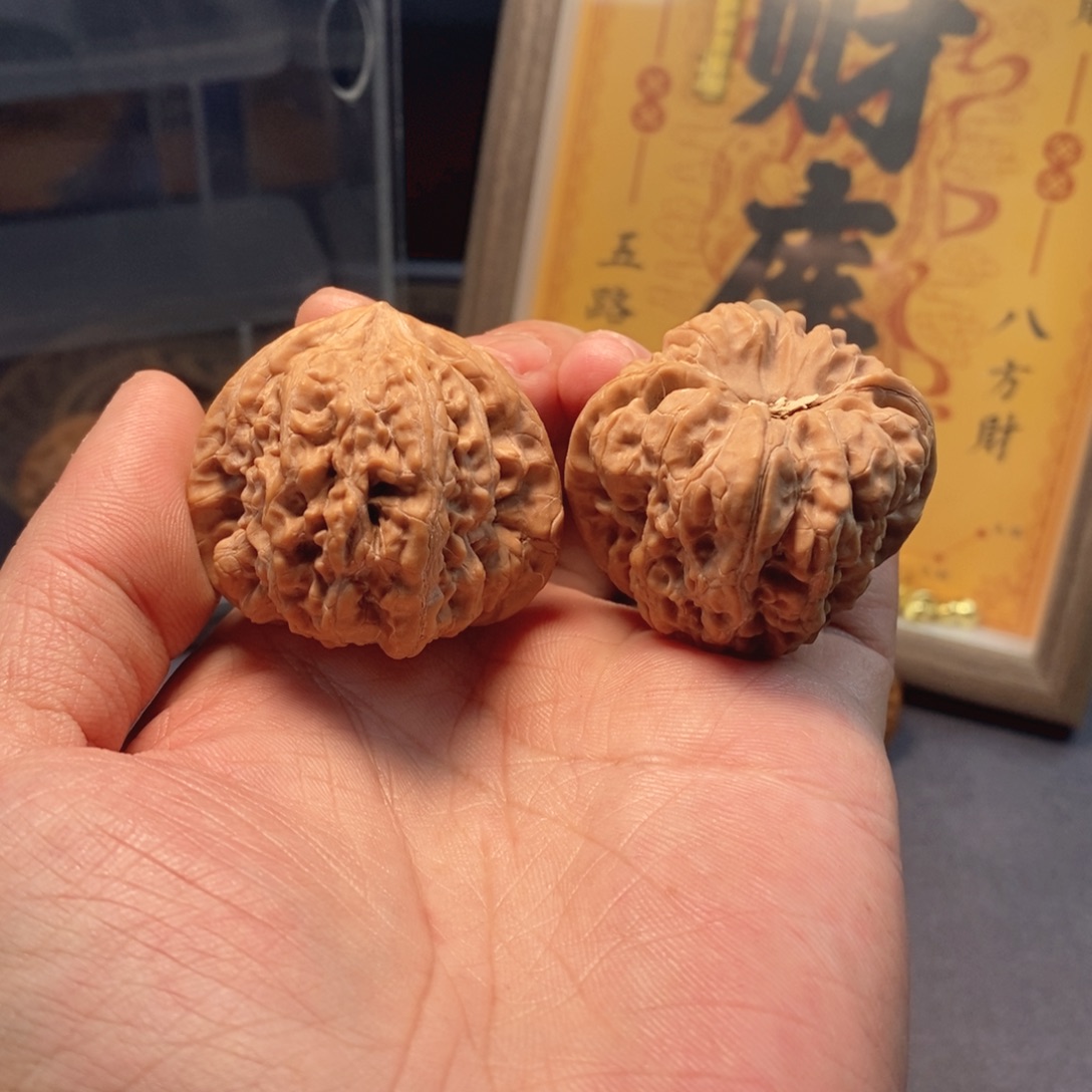 把件文玩核桃全品无修42尺头水儿平谷凹底
