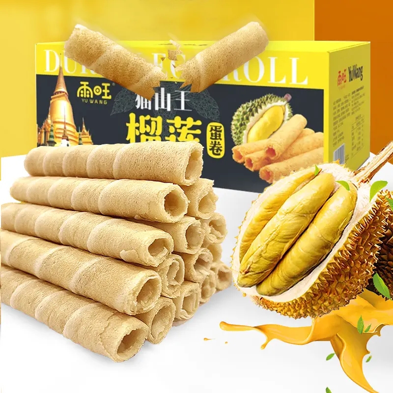 【粉丝专属】猫山王留恋蛋卷香脆空心榴莲香美味口感营养休闲小零食