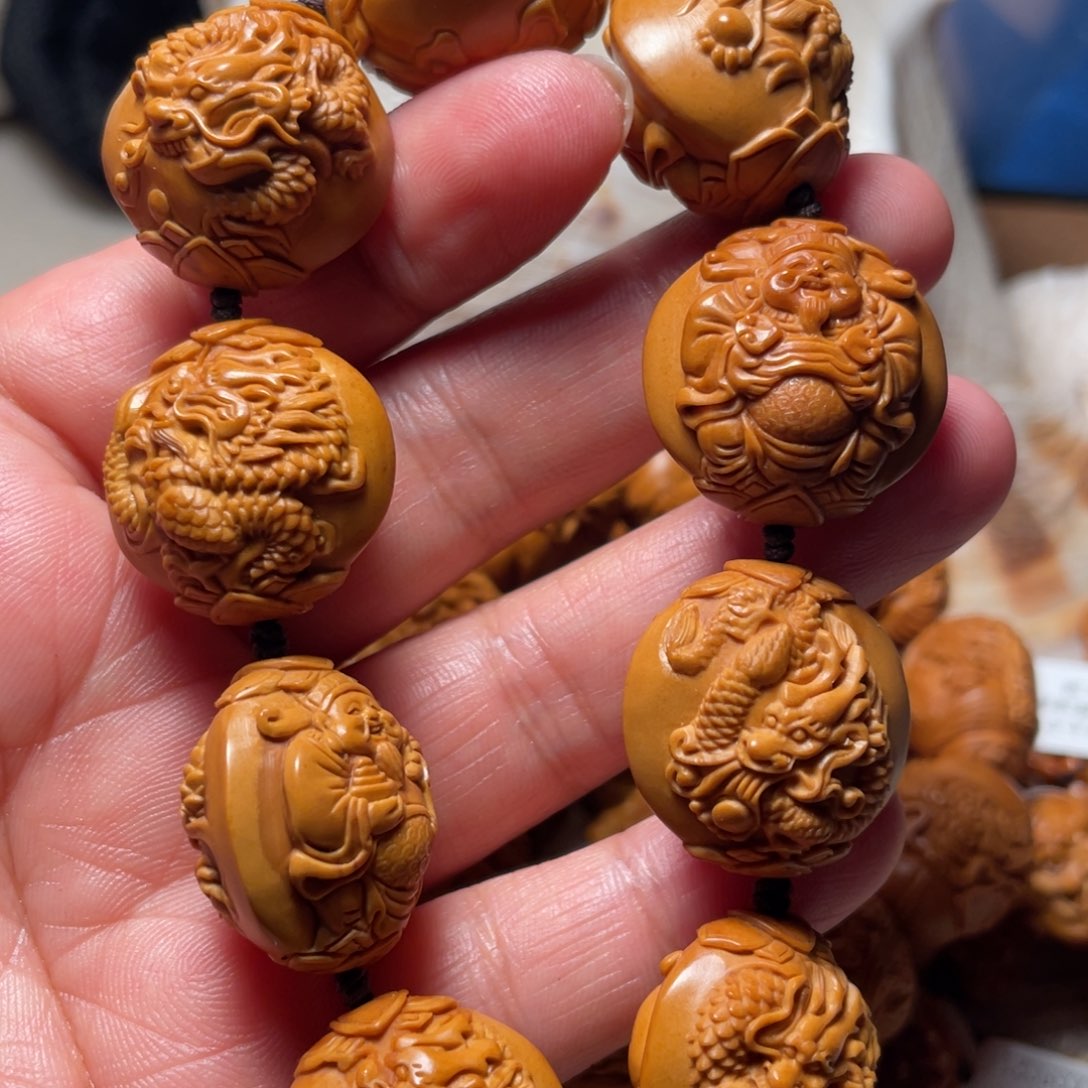 橄榄核手串/手链龙财神