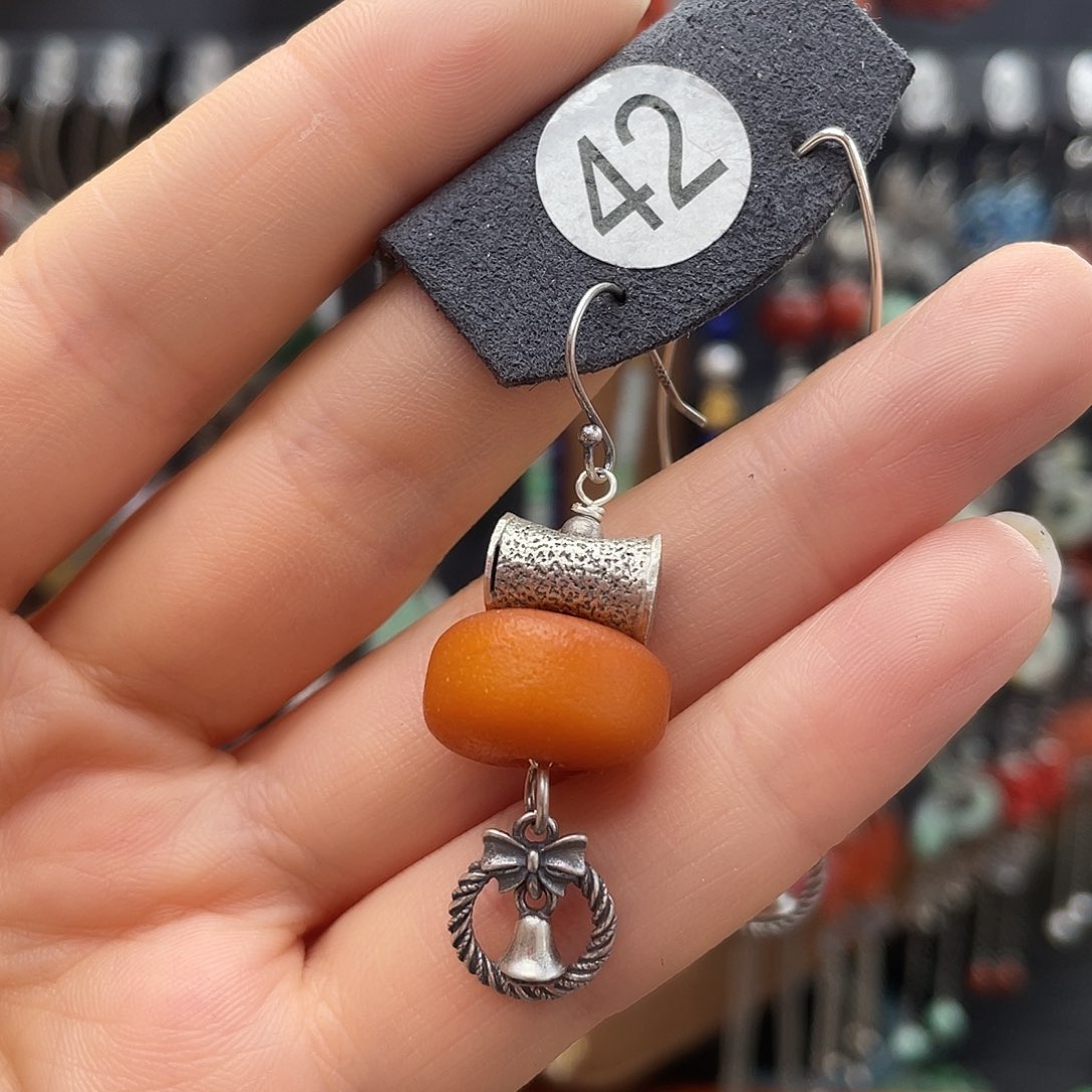 琥珀耳饰银S925镶嵌阿*396ghhhgh