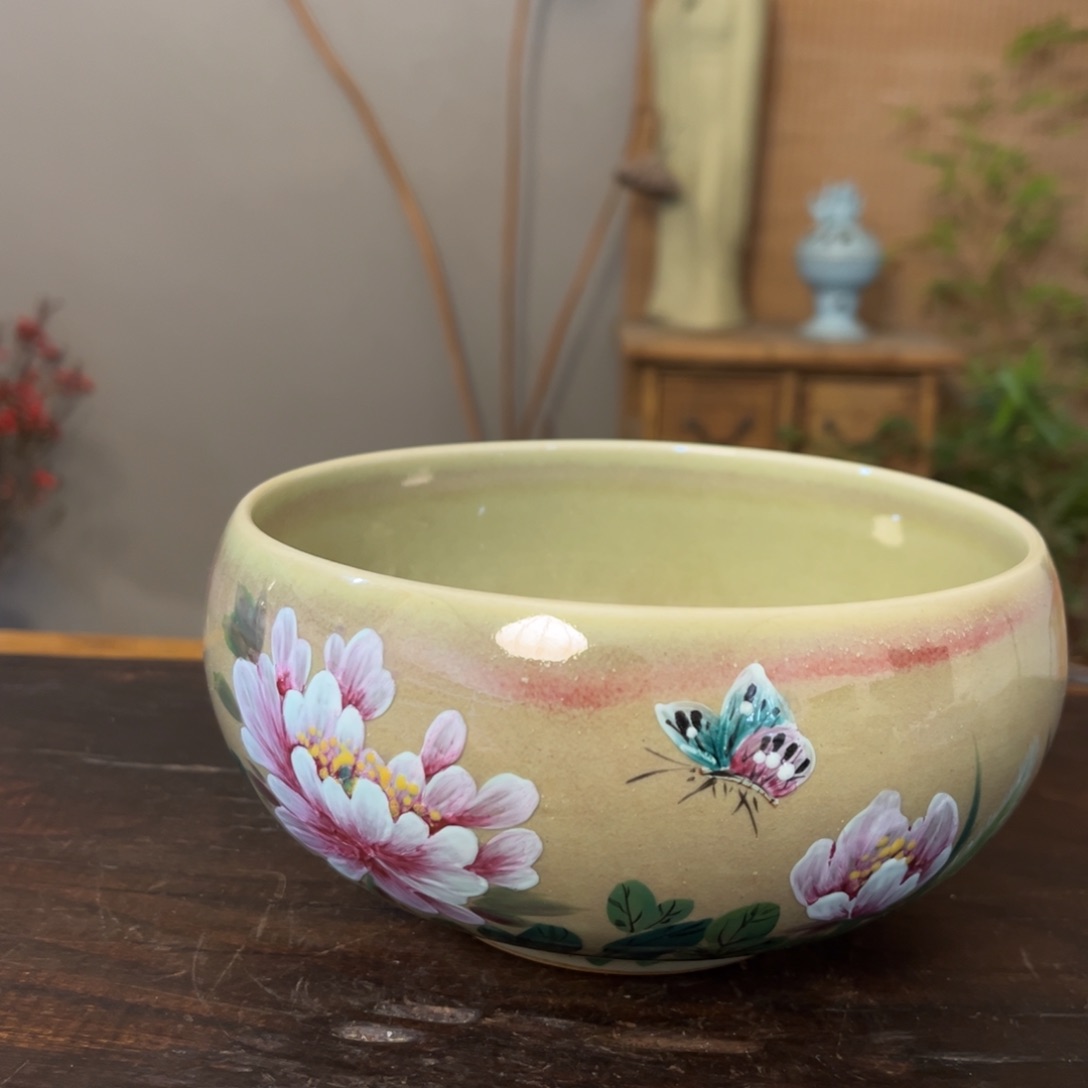 杯柴烧手工手绘陶瓷