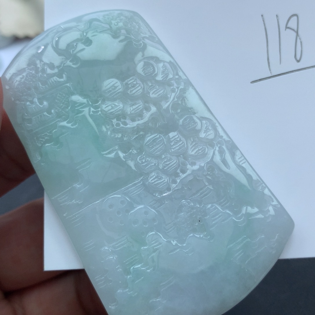 翡翠未镶嵌颈饰缅甸天然A货翡翠
