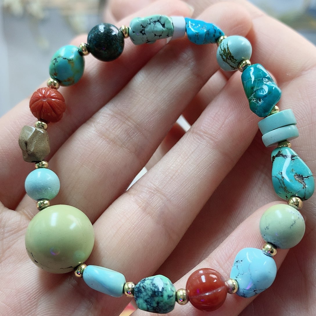 未镶嵌绿松石珠宝奇石