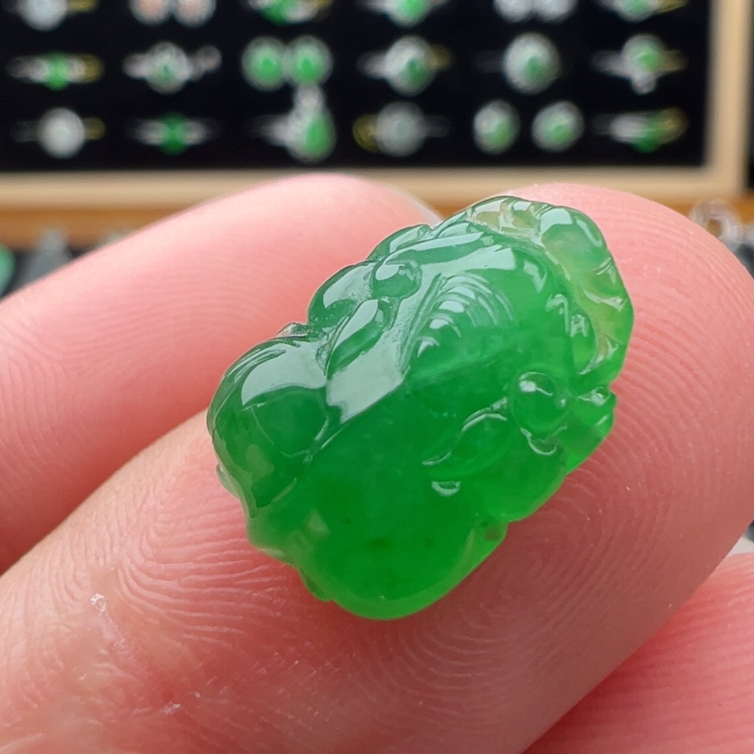 翡翠未镶嵌颈饰貔貅14.3