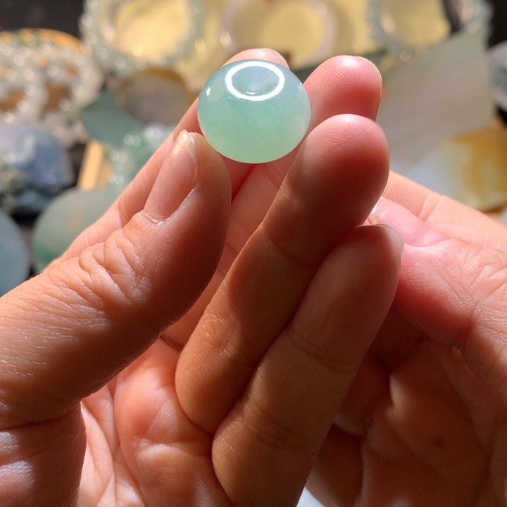 翡翠未镶嵌颈饰小*0572469813