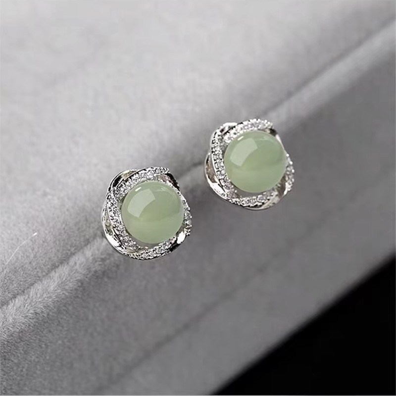 铜合金耳饰 A1021[【流沙浪漫】流苏复古耳钉女2023年新款爆款