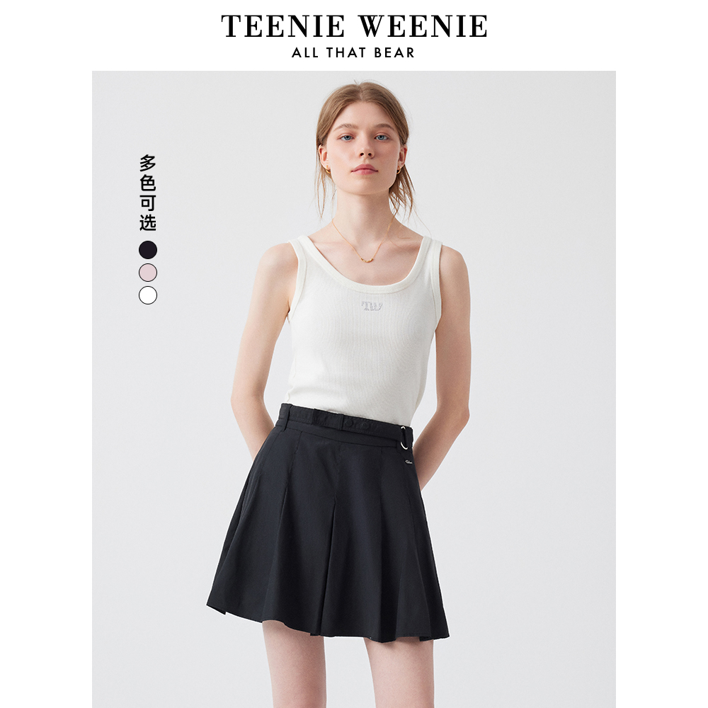 TeenieWeenie小熊24年正背两穿吊带背心内搭外穿T恤女TTRA246435N