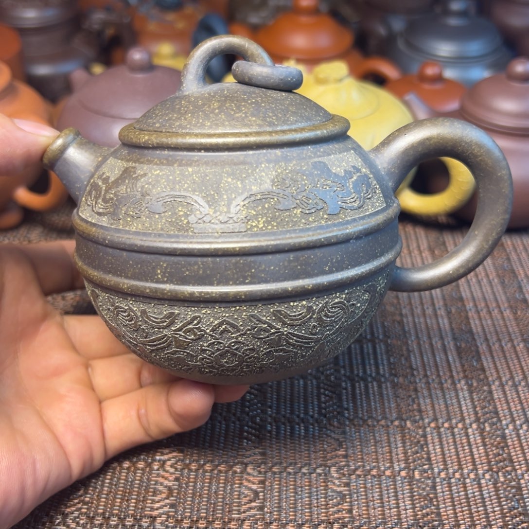 紫砂茶壶宜兴原矿紫砂壶300毫升容量