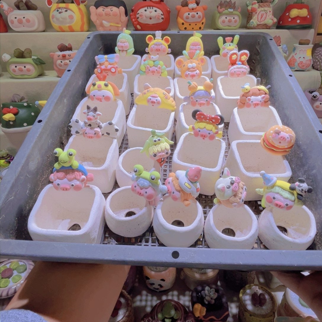 055纯手工制作重工盆盆48一个