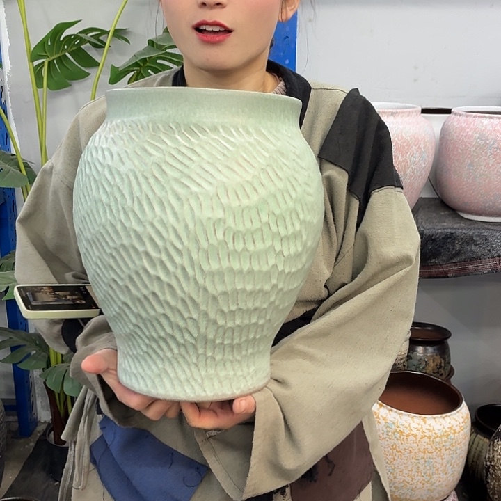 20×30 -粗陶花盆有孔-买买买