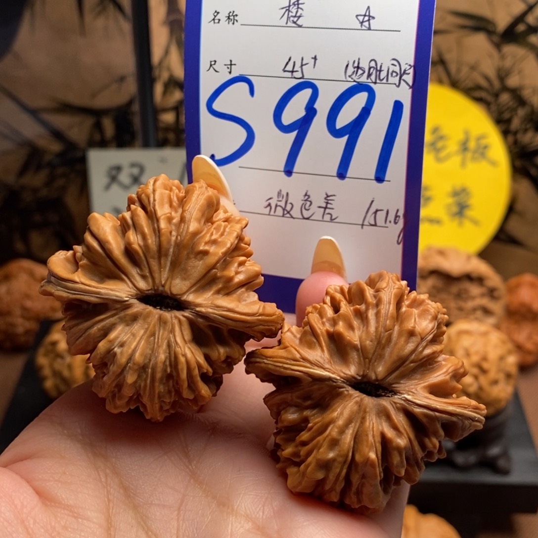 文玩核桃把件楼子45