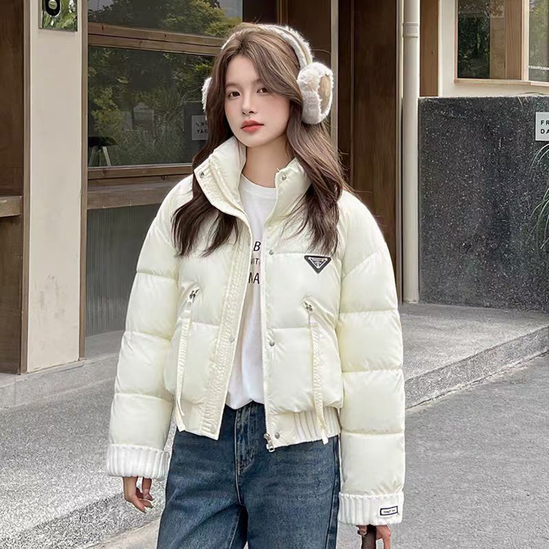 短款立领加厚免洗pu皮保暖百搭女士棉服外套