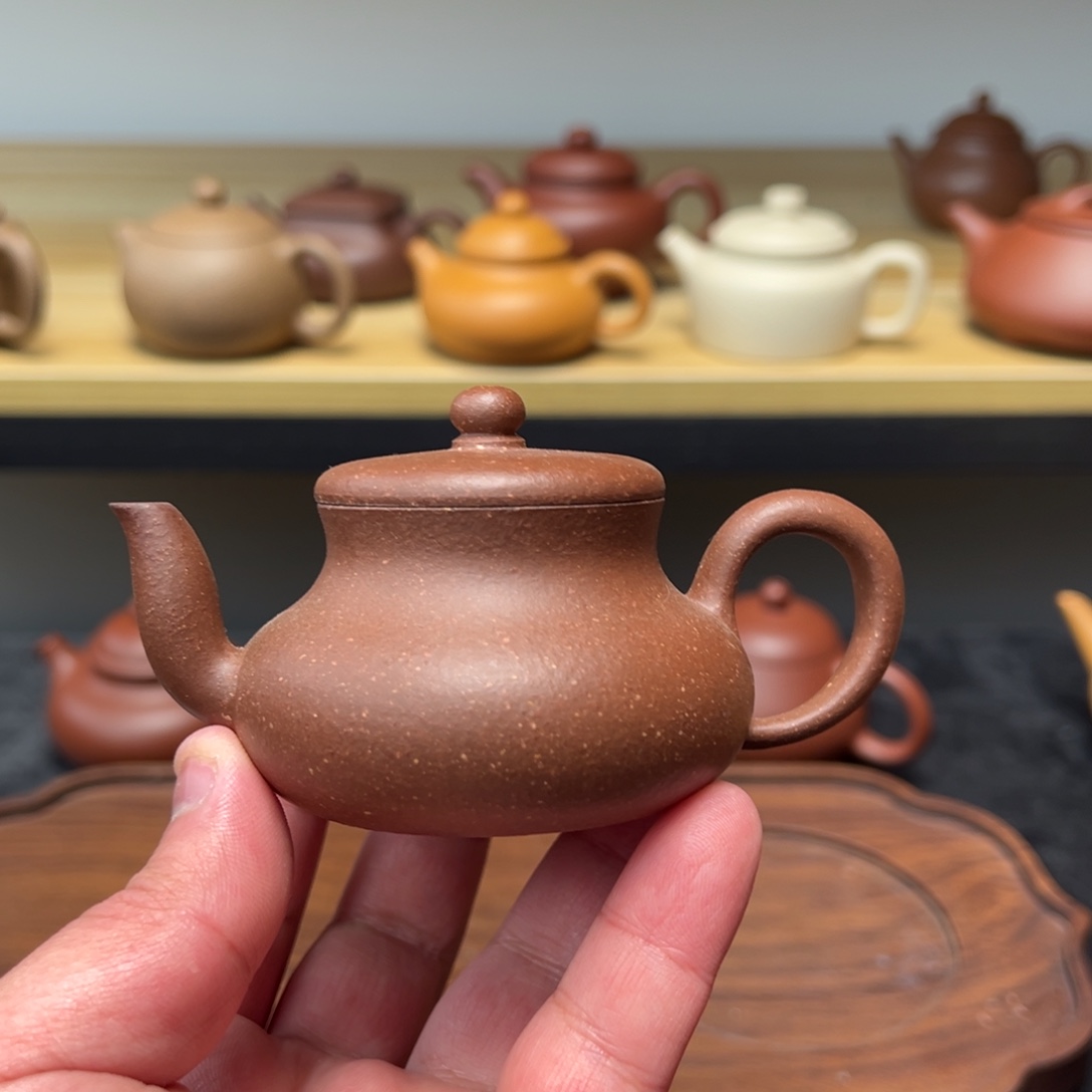 紫砂茶壶微瑕100天青君德