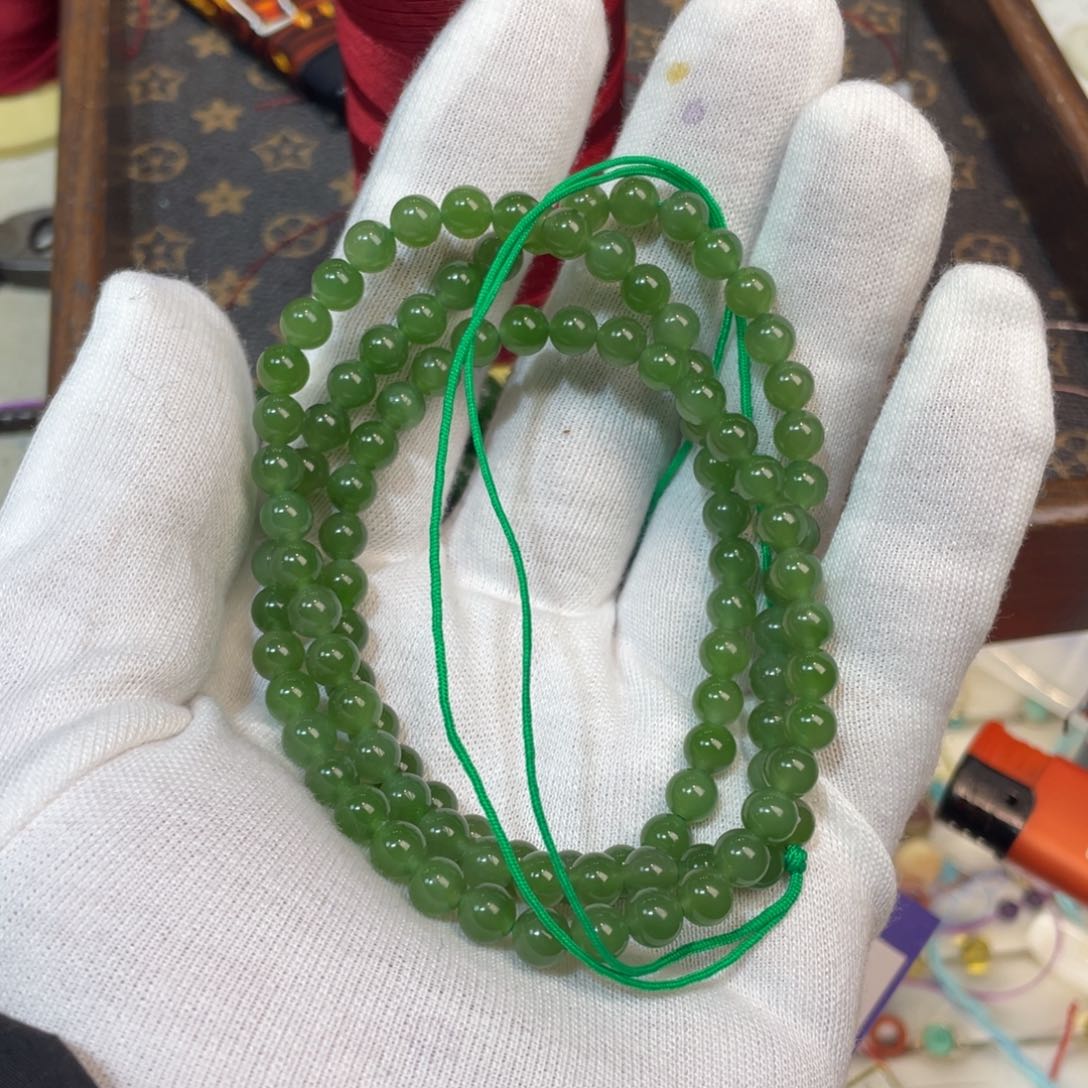 和田玉（碧玉）项链未镶嵌