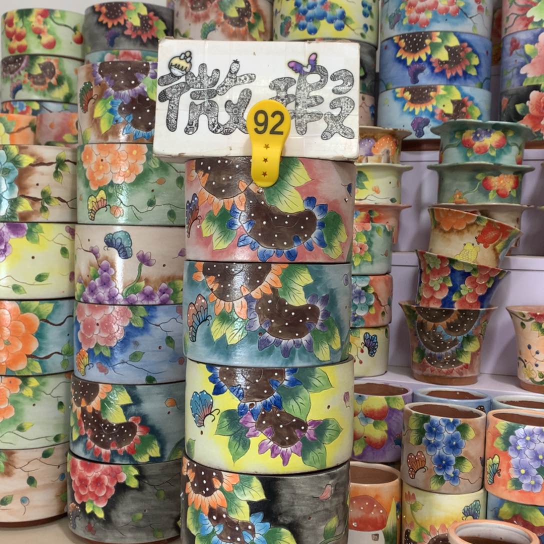 G****g福利微瑕红陶花盆