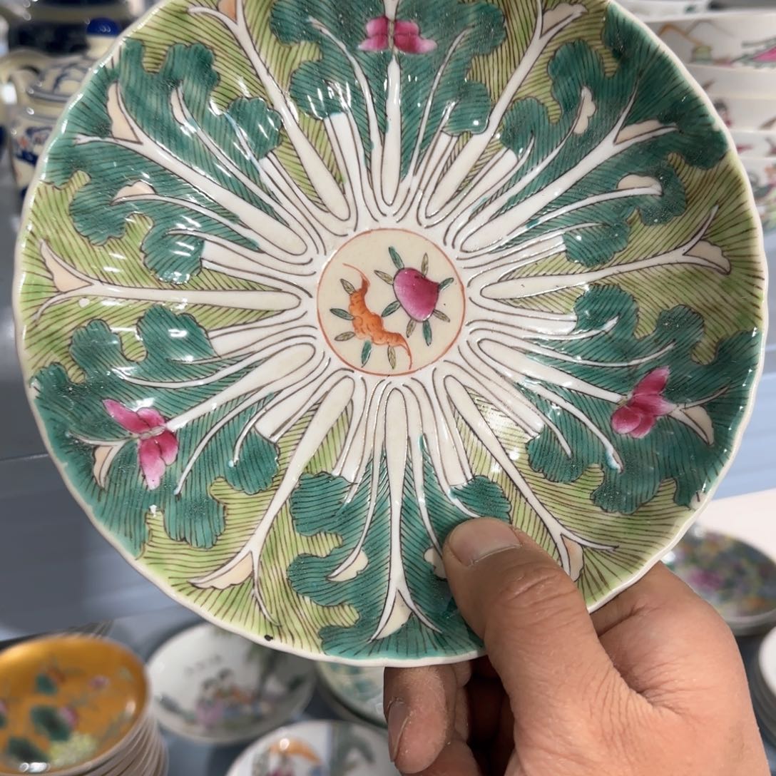 瓷片摆件手绘瓷器全部处理