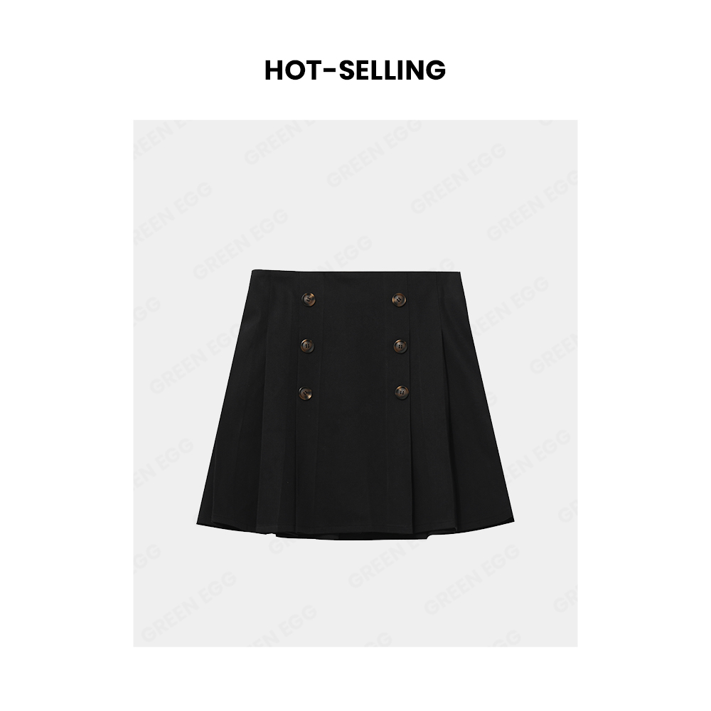 【年中大清清】A457大码女装胖MM学院风半身裙气质高腰半裙