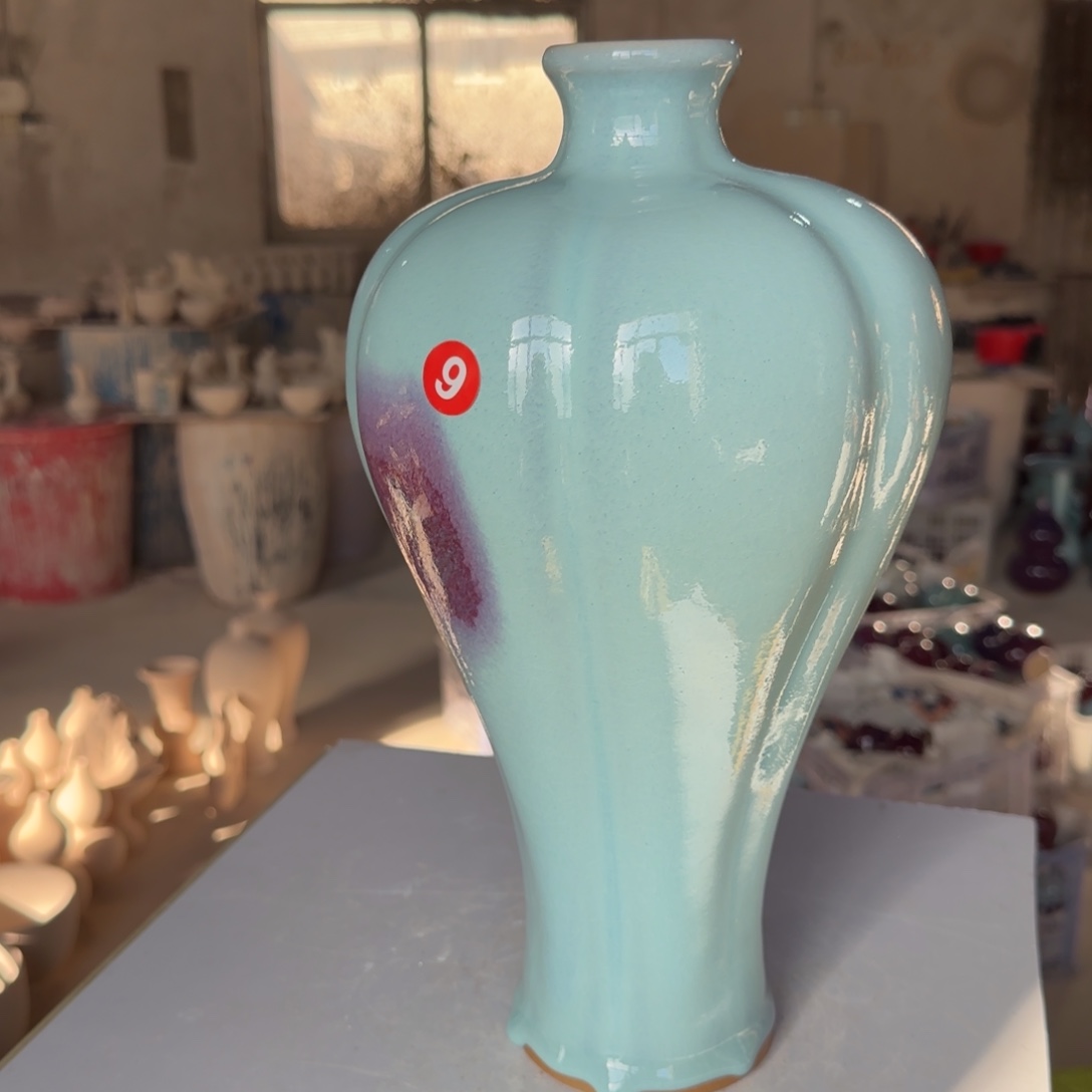 陶摆件郑家钧窑摆件微瑕