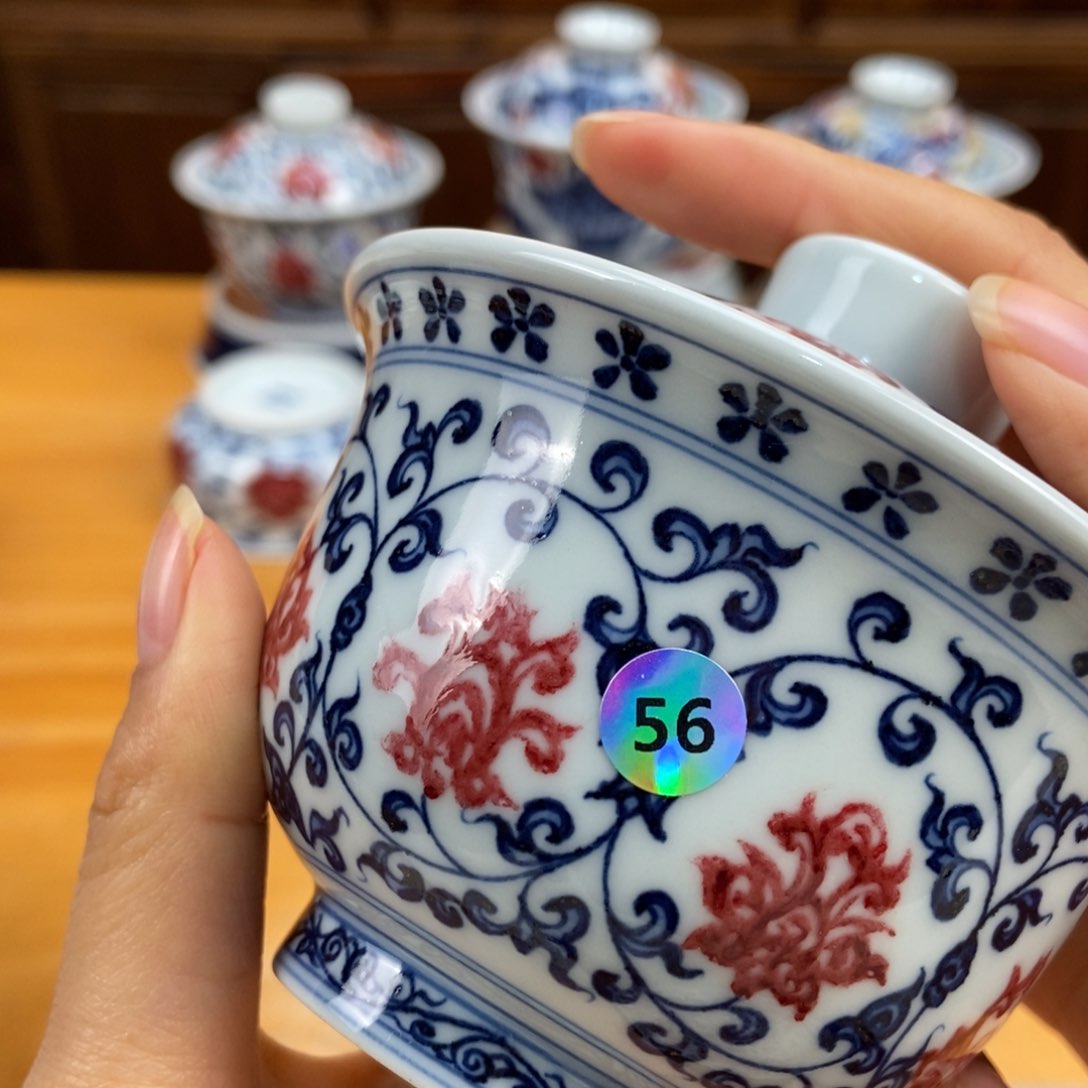 手绘现代茶具非古董